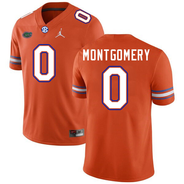 Florida Gators #0 Naeshaun Montgomery College Football Jerseys Stitched-Orange